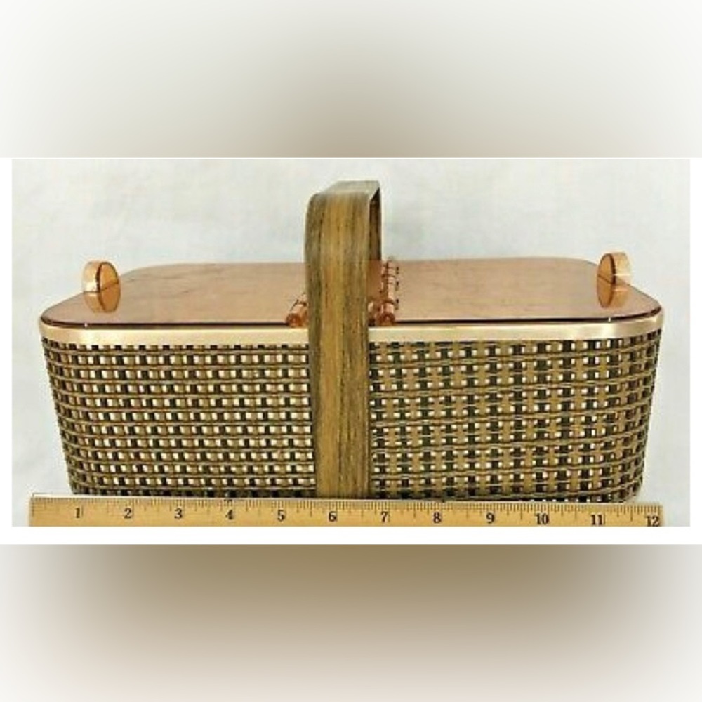 Vintage cosmopolitan hot basket bread warmer